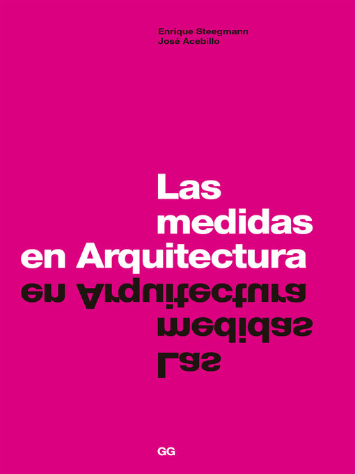 Detalles del título Las medidas en arquitectura de Enrique Steegman - Disponible